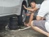 Vá vỏ xe ô tô ql1a trảng bom